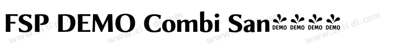 FSP DEMO Combi San字体转换 FSP DEMO Combi San字体转换